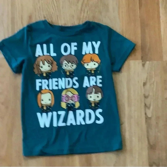 Harry Potter all of my friends are wizards boys T-shirt size 4T - Picture 2 of 4